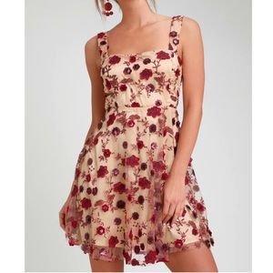 Lulus So Excited Nude Sequin Dress Size XL NWT